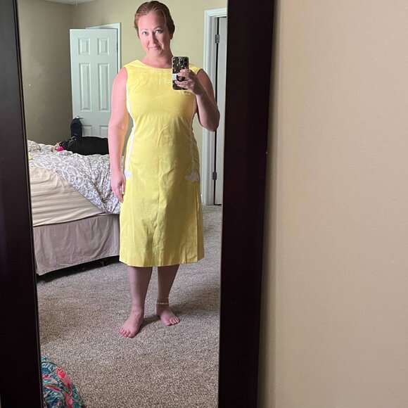 Vintage The Lilly Pulitzer Yellow Dress - Picture 4 of 13